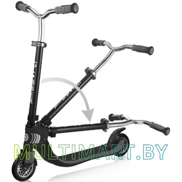 Самокат Globber Flow 125 Foldable (черный/белый) картинка 3